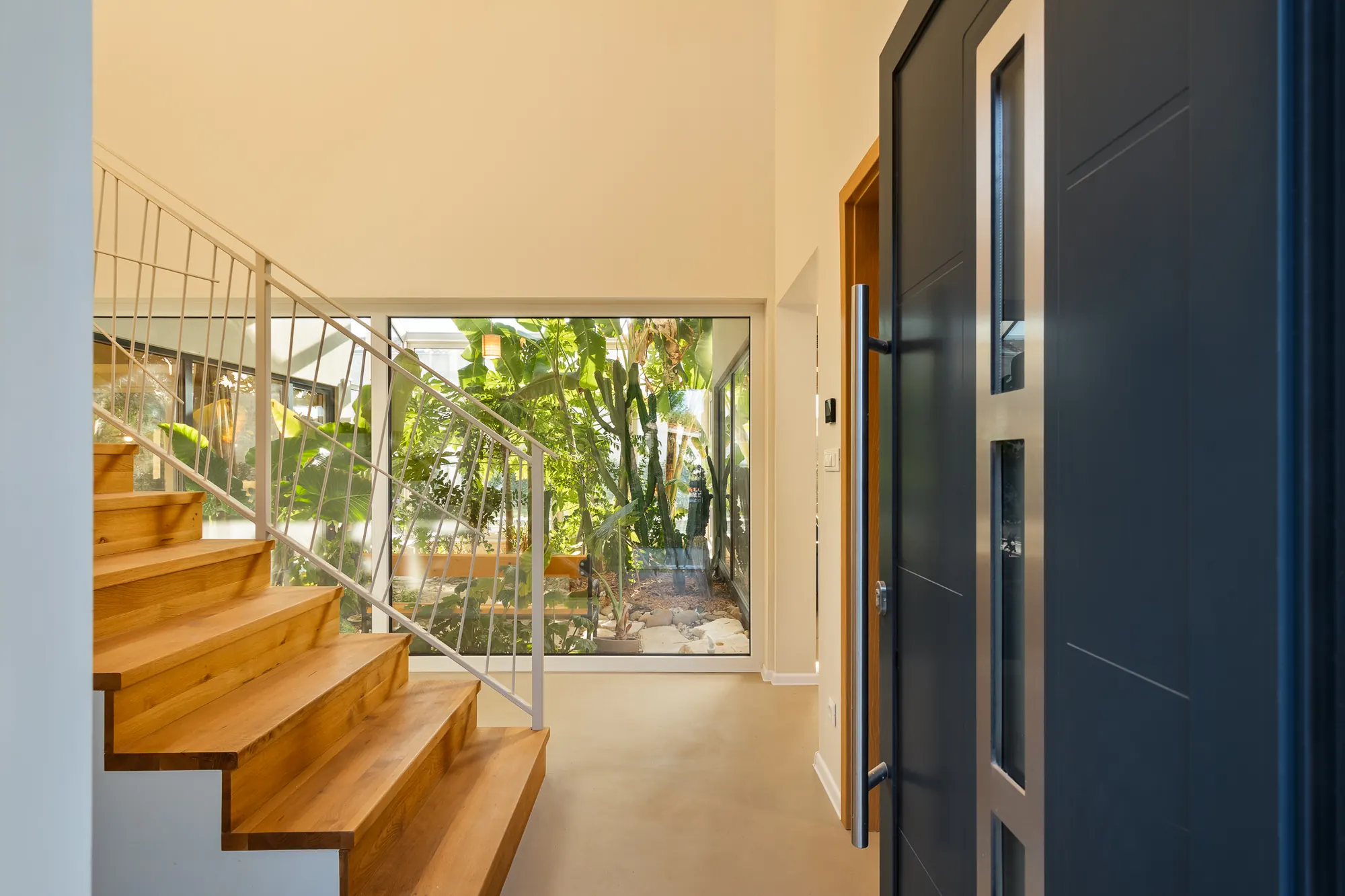 Entrance greenhouse view