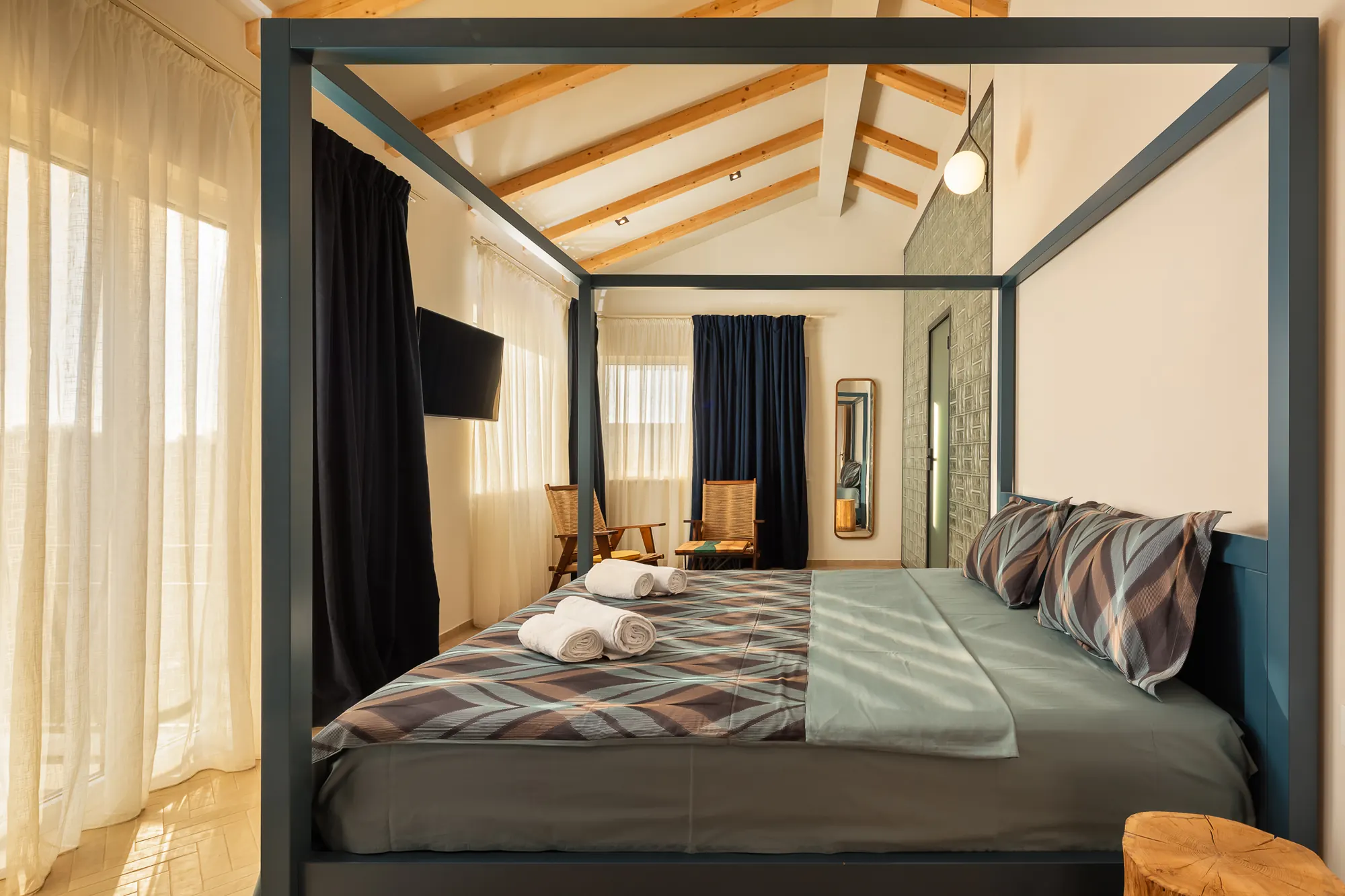 Master bedroom four-poster